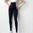 thumbnail image 7 of Womens Fleece Lined Corset Leggings with Adjustable Body Shaping Waist Trainer Yoga Pants Slimming Warm Thermal Leggings, 7 of 7