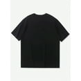 thumbnail image 2 of Camiseta con eslogan gráfico para hombre, camisetas informales, 2 of 5