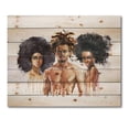 thumbnail image 3 of Designart 'Afro American Fashion Portraits' Glam Print on Natural Pine Wood, 3 of 5