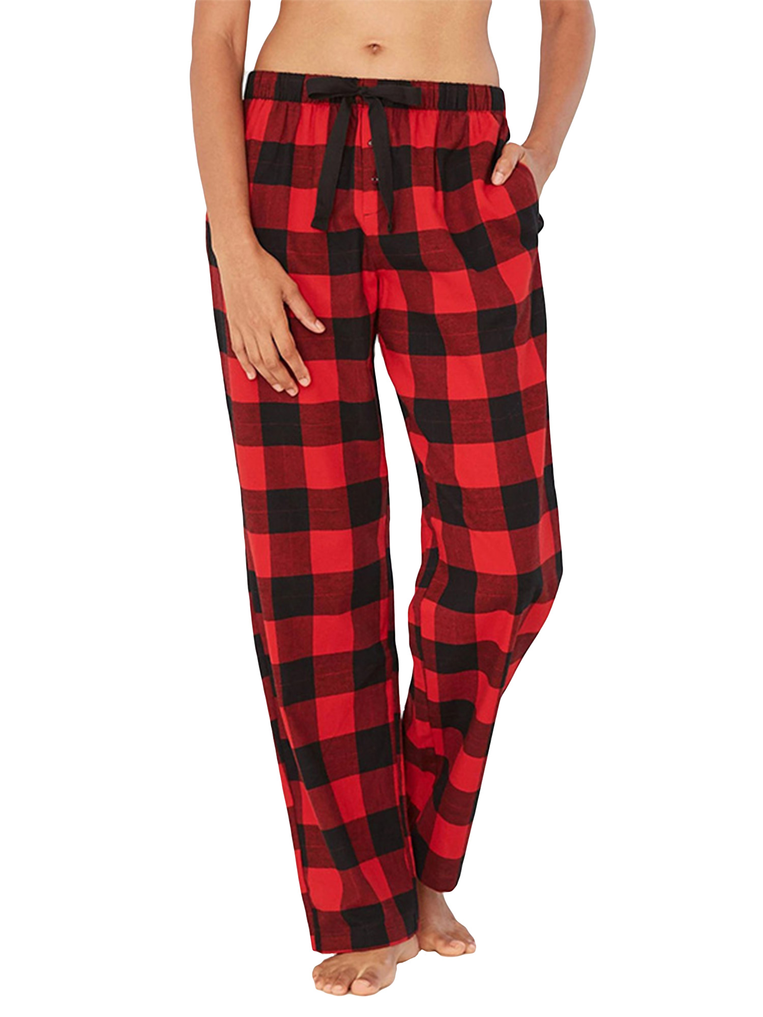 Niuer Hight Waist Casual Loose Fit Pants For Women Check Plaid Pajamas Pjs Joggers Pants Fall Bottom Loungewear Trousers Pants Walmart