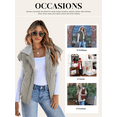 thumbnail image 4 of SHEWIN Puffer Vest for Women Cropped Hooded Zip Up Quilted Sleeveless Jackets Fall Lightweight Coat with Pockets, 4 of 10