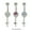 Clear, variant on Dangle Cross Jeweled Belly Button Ring