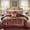 8 Piece-Red, variant on Regency Heights 8 Pieces Jacquard Comforter Set with Bedskirt and Decor Pillows, Queen, Navy