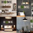 thumbnail image 4 of Wooden Home Sign, Wall Letters with Wreath Artificial Eucalyptus for O, Rustic Hanging Home Letters Farmhouse Wall Art Decor for Living Room, Dining Room, Kitchen, Entryway, Housewarming, 4 of 10