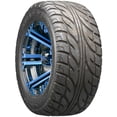 thumbnail image 3 of Golf Cart Wheels and Tires Combo - 12" RHOX RX334 Black and Blue - Set of 4, 3 of 3