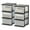 Black, variant on IRIS USA 3 Drawer Wide Storage Drawer Cart with Caster Wheels, Plastic Rolling Dresser for Home Closet Bedroom Bathroom Office Laundry Kitchen Craft Room Nursery and School Dorm, Gray/Clear
