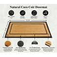 thumbnail image 4 of A1HC Natural Coir & Rubber Large Door Mat 30x60 inches Thick Durable Doormats for Entrance Heavy Duty, Thin Profile Front Door Mat, Picture Frame Black, 4 of 7