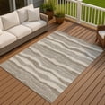 thumbnail image 3 of Addison Rugs Chantille Indoor/Outdoor Transitional Stripes Beige Machine Washable Rectangle Rug, 10' x 14', 3 of 8