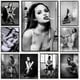 thumbnail image 2 of Pintura en lienzo de una estrella de cine sexy y caliente en blanco y negro, pósteres artísticos para el baño con una chica sexy fumando, imágenes de pared para decoración del hogar, 2 of 5