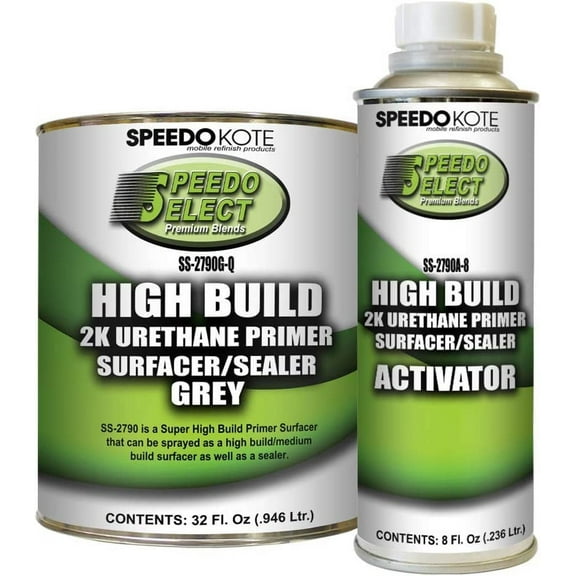 Speedokote SS-2790G-Q/SS-2790A-8 Super Fill High Build Primer GRAY. For California, Delaware, or Maryland, order SMR-221 40 fluid ounces