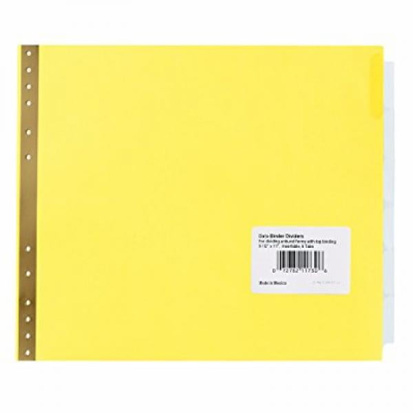 Avery Data Binder Dividers, 6Tab Set, (11730)