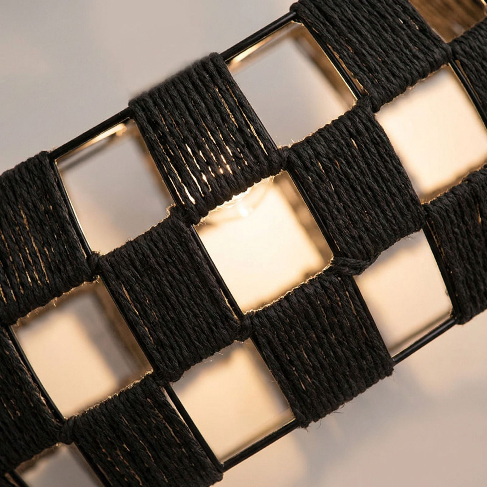 Handmade Wicker Style Chandelier Shade, Retro Weave Pendant Lamp Cover, Rustic Farmhouse Ceiling Lighting Fixture Accessory, Artistic Texture Lamp Protector Shell