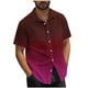 thumbnail image 1 of Mens Casual Manga Corta Botón Abajo Camisas Turndown Cuello Blusa de Impresión, Poliéster Ligero Top de la Moda para el Verano Al Aire Libre Y el Uso Diario, 1 of 6