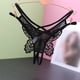 thumbnail image 1 of WILLBEST Calzon Sin Costuras Para Mujer Tanga Mujer Cintura Baja Malla Sin Tirantes Bordado Gran Mariposa Extremo Abierto, 1 of 3