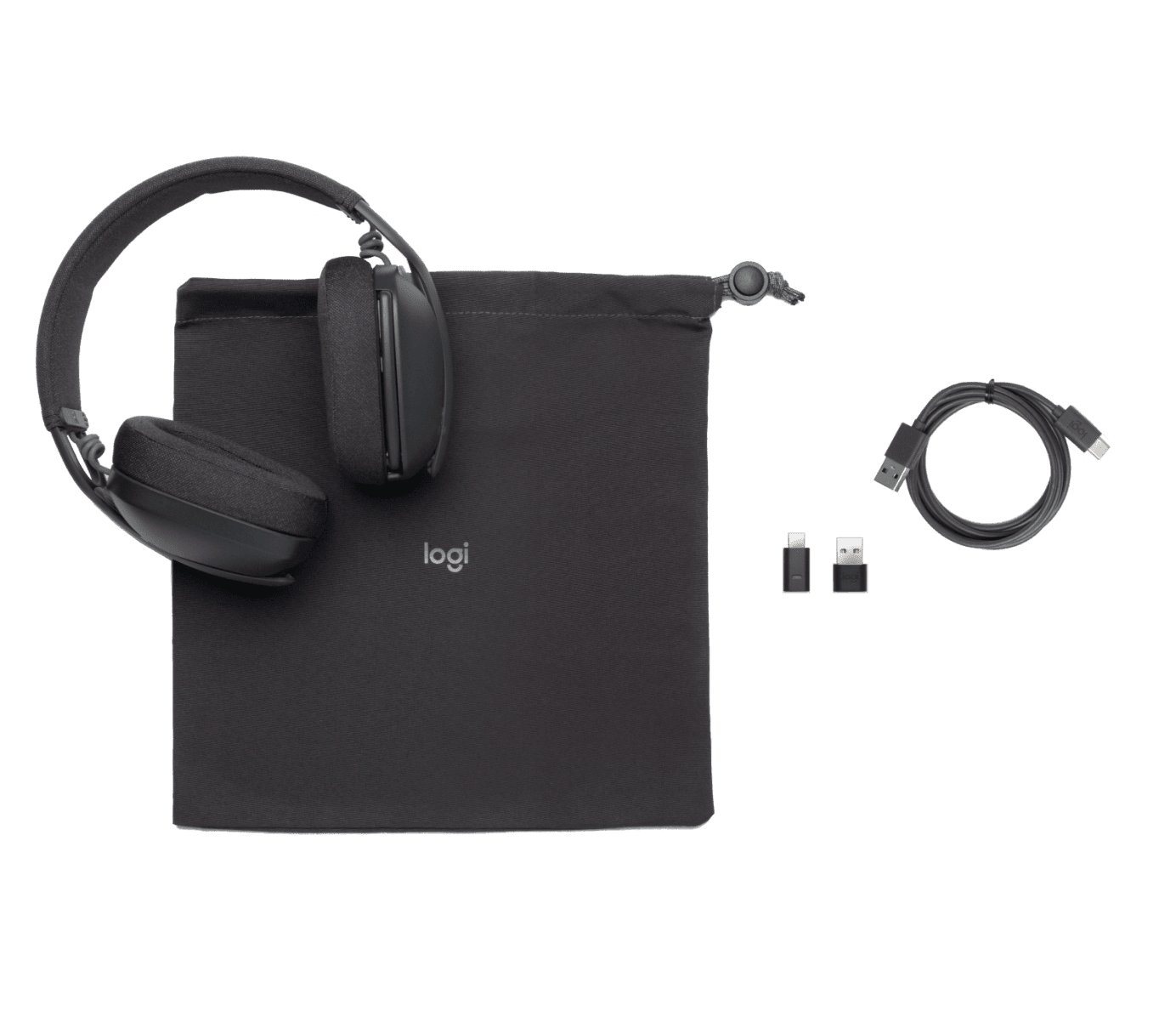 Logitech Zone Vibe Wireless Teams Headset, Graphite, Graphite