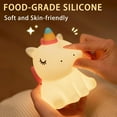 thumbnail image 4 of MYKOMI LED Rechargeable Unicorn Night Light for Bedroom Decor - Dimmable Nursery Silicone Lamp, Cute Kawaii Nightlight for Room Home Decor, 4 of 6