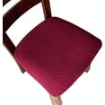 thumbnail image 1 of LAICAIW Seat Covers for Dining Room Chair Seat Slipcovers Kitchen Chair Covers (Wine Red, 4 Pcs), 1 of 7