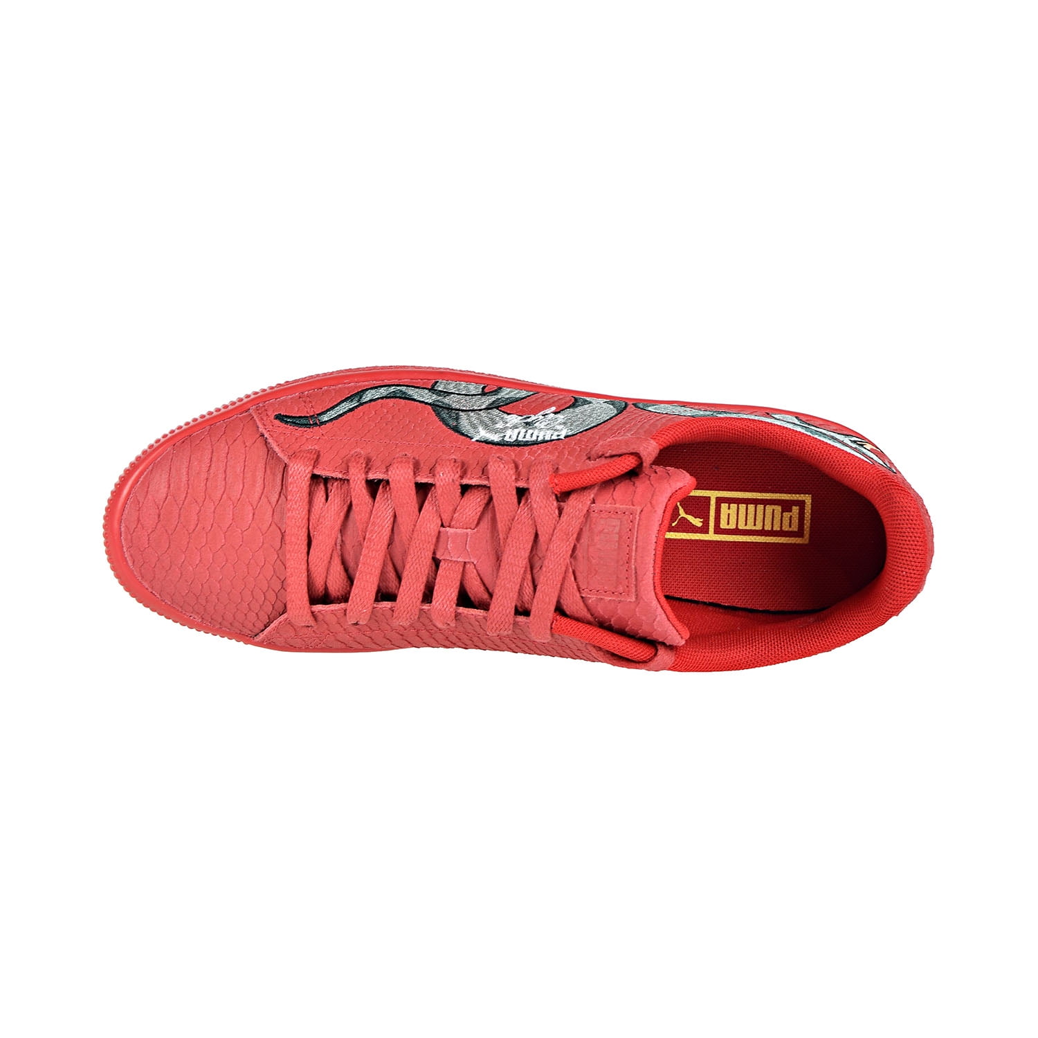 puma clyde red snake