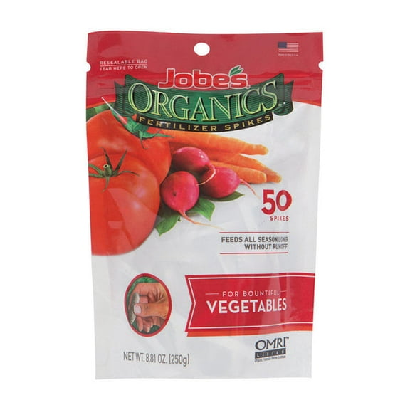 2Pc Jobe's Organic Spikes Vegetables Root Feeder 8.81 oz