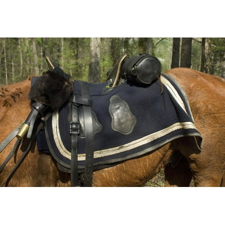 - Union Army Saddle and Blanket, Shiloh National Military Park, Tennessee Print Wall Art