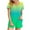 Green, variant on 2 Piece Sets for Women Fashion Gradient Casual Home Two-piece V-neck Top With Pocket Shorts Set