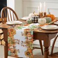 thumbnail image 3 of Fall Thanksgiving Table Runner, Autumn Thanksgiving Kitchen Dining Table Decoration for Home Party Decor 13x90 Inches, 3 of 9