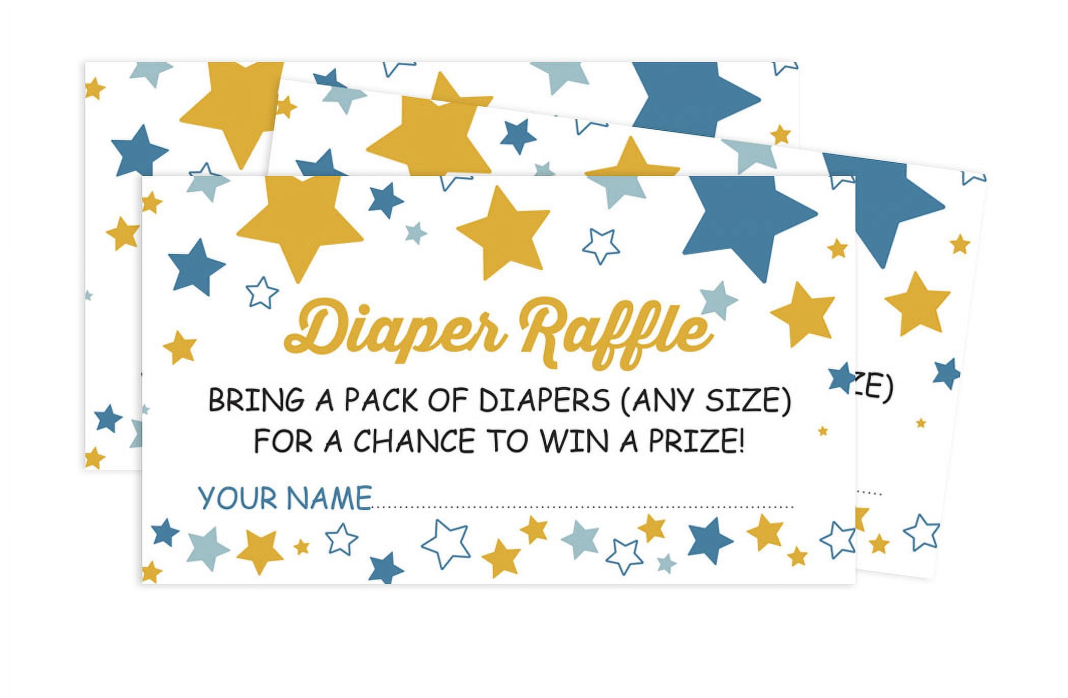 Inkdotpot 30Baby ShowerDiaper Raffle Ticket Lottery Insert Cards Supplies Games For Baby Shower Party Gender Neutral Bring A Pack Of Diapers To Win Favors Gifts And Prizes