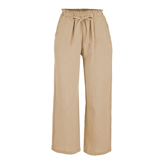 Pantalón George para Dama, Bolsas Laterales Beige T G