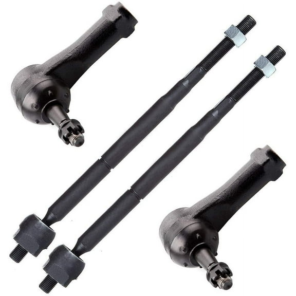 CCIYU Inner Tie Rod Ends Outer Tie Rod Ends Compatible fit for 2005-2010 for Chevrolet Cobalt 2006-2011 for Chevrolet HHR 2007-2010 for Pontiac G5 2005-2007 for Saturn Ion 4pcs Suspension Kit