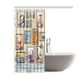 thumbnail image 2 of WOPOP Cats Pictures Gallery Waterproof Fabric Shower Curtain 60x72 inches, 2 of 2