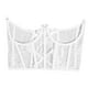 thumbnail image 2 of Cinturón de corsé de encaje ajustable a la moda con lazo en la espalda, corsé bustier, cinturón de cintura ancha de encaje Blanco, 2 of 9