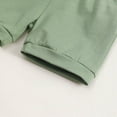 thumbnail image 5 of TOWED22 Toddler Girl 2 Piece Outfits Basic Crew Neck Short Sleeve Tee Top Shirt + Shorts Sets Casual Summer Clothes(Green,12-18 M), 5 of 9