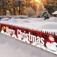 thumbnail image 4 of Large Christmas Yard Banner 98x19 Inches - Outdoor Holiday Porch Trim Decorations with Metal Rings for Easy Hanging, 4 of 6