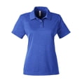 thumbnail image 4 of Team 365 TT51HW Women's Zone Sonic Heather Performance Polo-Sport Royal Heather-3XL, 4 of 6