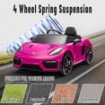 thumbnail image 4 of Porsche 718 Kids Ride On Toy, Electric Car for Toddlers with Remote Control, 4 Wheel Suspension, Bluetooth, Music, LED, Safety Belts, Kids Sports Ride on Car for Toddler 3-6 Yrs Boys Girls Gifts, 4 of 9
