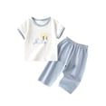 thumbnail image 3 of Ropa fina de verano para bebés, hecha de poliéster, para hombres y mujeres, para recién nacidos, con aire acondicionado, pijama de manga corta y cuello redondo., 3 of 6