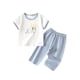 thumbnail image 3 of Ropa fina de verano para bebés, hecha de poliéster, para hombres y mujeres, para recién nacidos, con aire acondicionado, pijama de manga corta y cuello redondo., 3 of 6