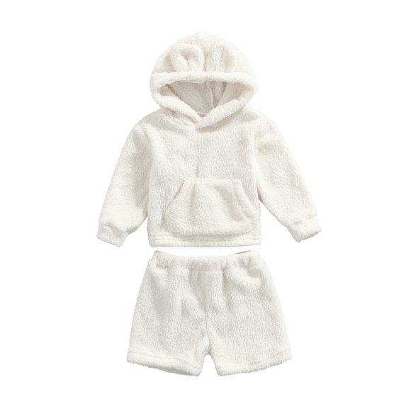 xiaxaixu Ensemble de Vêtements pour Bébé Sweat à Capuche Manches Longues Pantalon Court Automne Hiver