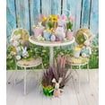 thumbnail image 3 of Boston International Spring & Easter D√©cor Metal Floral Accent Bucket/Pail with Handle, Medium, White, 3 of 3