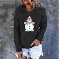 thumbnail image 3 of Mujeres Otoño Invierno Suelto Festvial Impresión Crop Workout Manga larga Sudadera con capucha Tops Pullover Blusa Fridja  bvmnju6172, 3 of 6