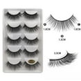 thumbnail image 2 of Xihbxyly Pestañas Postizas de Visón Sintético, Naturales y Gruesas, Largas y Rizadas para Una Mirada Impactante, Suaves y Negras para Selfies, Fotos de Boda y Fiestas Informales. Incluye 5 Pares., 2 of 2