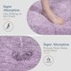 thumbnail image 3 of Alfombra de baño Walensee, tamaño grande, color lavanda, 60 x 100 cm, microfibra, 3 of 8