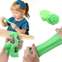 Christmas Furry Cloud Slime, Stretchy Non-Settling Toy – 2.3in Cotton Puree, DIY Noodle Tools, Holiday Sensory Craft Gift for Girls Boys