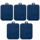 thumbnail image 1 of Guantes de horno Guantes de algodón resistentes al calor Alfombrillas de cocina anti-escaldado, Azul 5pcs Scienceny HA004939-03, 1 of 7