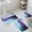 Teal, variant on Turquoise Purple Bath Mat 3 Piece Bathroom Rug Set, Geometric Abstract Modern Oil Painting Non Slip Bath Rug Contour Mat and Toilet Lid Cover, Absorbent Shower Mats Soft Bath Rugs and Mats Sets