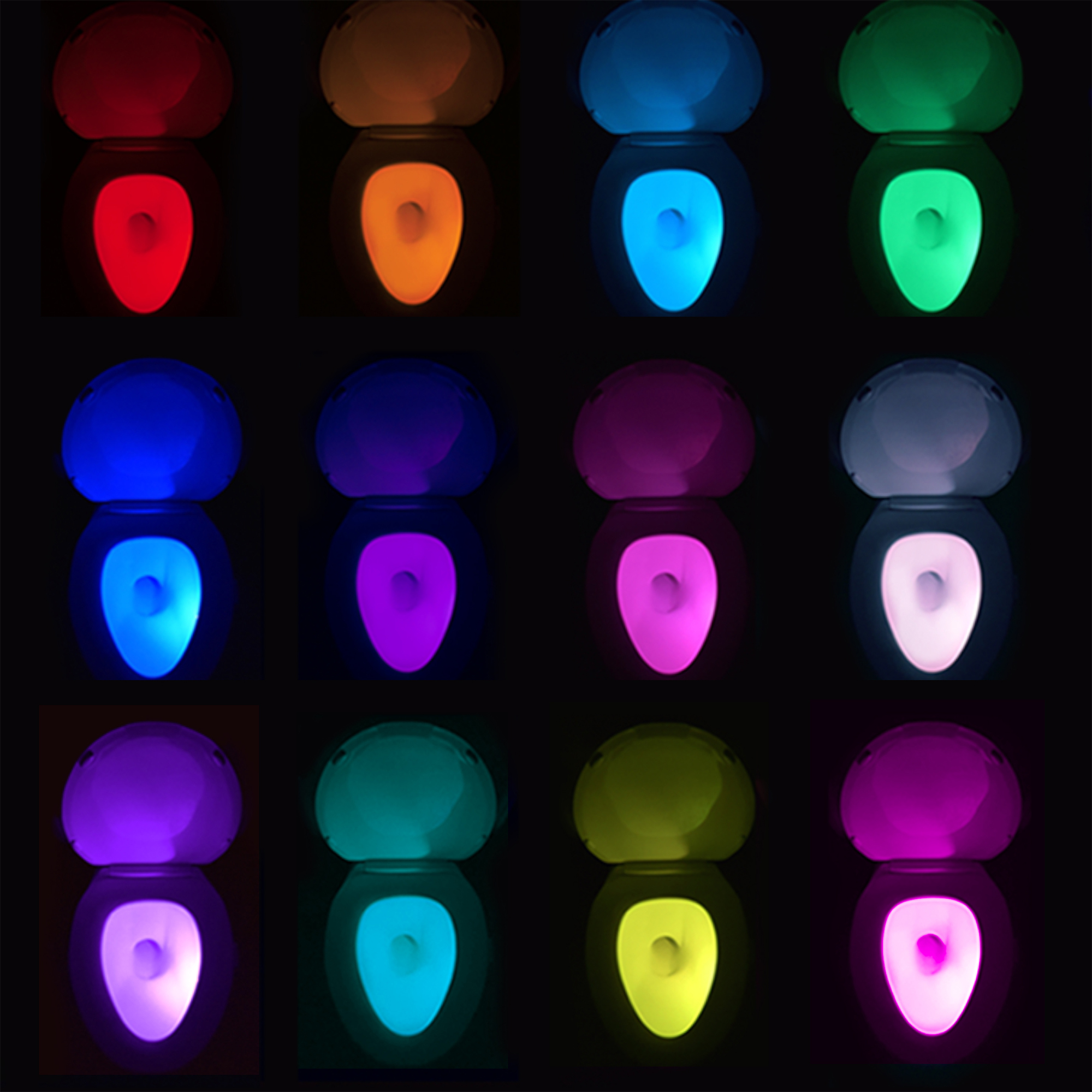 Illumibowl Motion-Activated Bathroom Light, Multi-Color LED - image 4 of 8