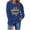 Blue#sweatshirt for women, variant on Football Sweatshirts for Women Crewneck Graphic Game Day Sweatshirt Long Sleeve Mom Shirts Gameday Outfits Brown L
