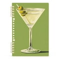 thumbnail image 7 of FORMRS 1-Subject Spiral Notebook 8" x 5" College Ruled 60 Refillable Sheet, Martini with Olive, 7 of 7