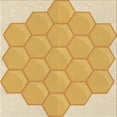 thumbnail image 1 of Ahgly Company Machine Washable Indoor Square Transitional Dark Orange Area Rugs, 5' Square, 1 of 7