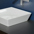 thumbnail image 2 of Ws Bath Collections Fly 3040 Fly 16-7/8" Square Ceramic Vessel Bathroom Sink - White, 2 of 6